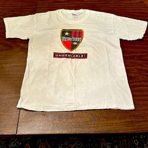 Vintage NY/NJ MetroStars t-shirt - Gildan, white, men's large, 100% cotton